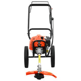 Brush Cutter with Wheels Orange 52 cc 1.45 kW - Front View