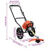 Brush Cutter with Wheels Orange 52 cc 1.45 kW - Extra Image