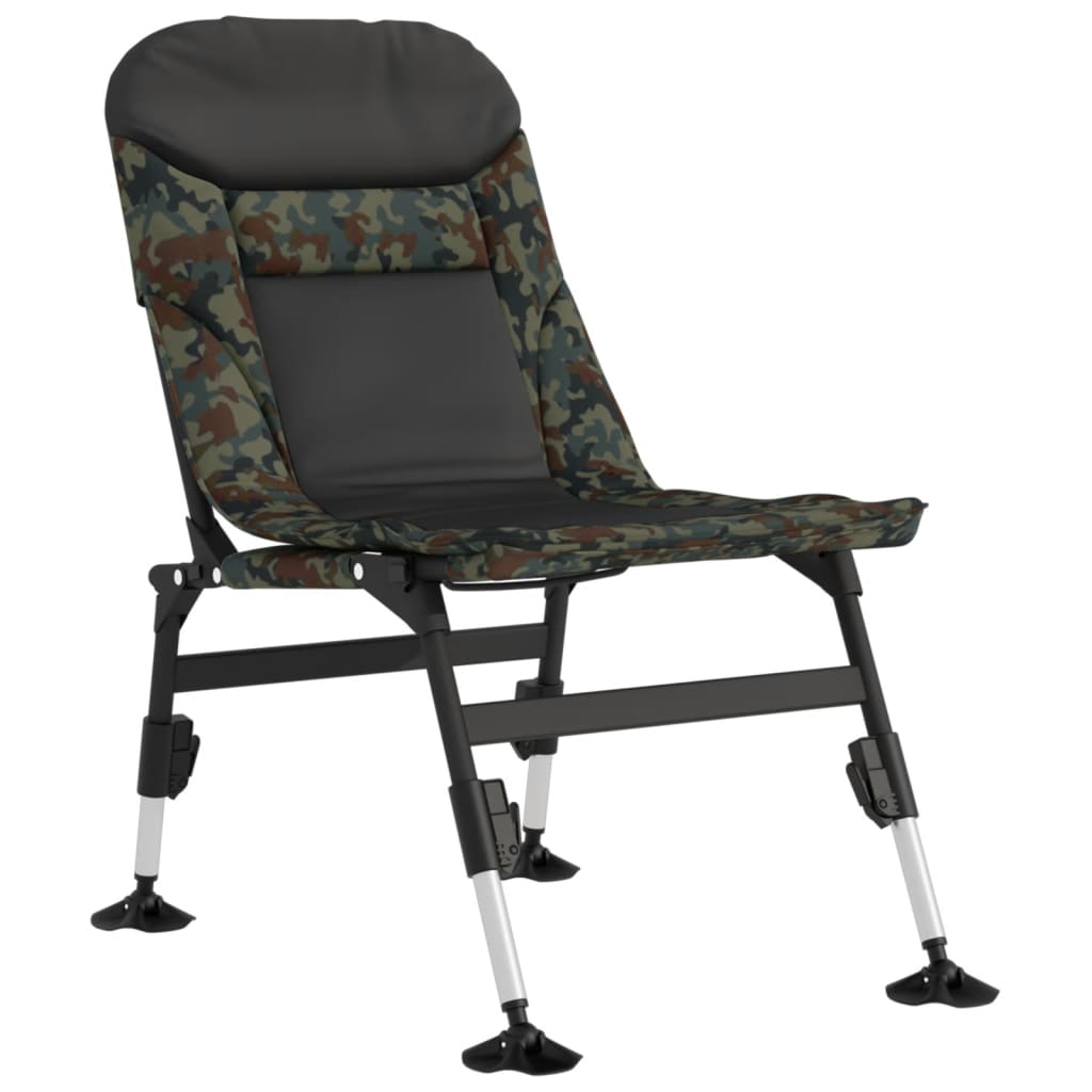 Fishing Chair with Adjustable Mud Legs Foldable Camouflage