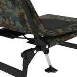 Fishing Chair with Adjustable Mud Legs Foldable Camouflage - Low Angle