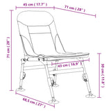 Fishing Chair with Adjustable Mud Legs Foldable Camouflage - Extra Image