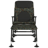 Fishing Bedchair with Adjustable Mud Legs Foldable Camouflage - Side View
