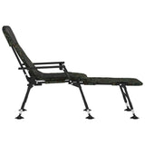 Fishing Bedchair with Adjustable Mud Legs Foldable Camouflage - Top-Down View