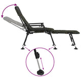Fishing Bedchair with Adjustable Mud Legs Foldable Camouflage - Rear View