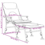 Fishing Bedchair with Adjustable Mud Legs Foldable Camouflage - Extra Image