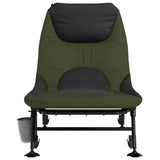 Fishing Bed with Adjustable Mud Legs Foldable Green - Side View