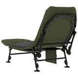 Fishing Bed with Adjustable Mud Legs Foldable Green - 45-Degree Angle