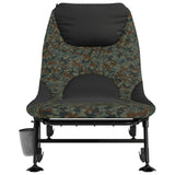 Fishing Bed with Adjustable Mud Legs Foldable Camouflage - Side View
