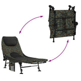 Fishing Bed with Adjustable Mud Legs Foldable Camouflage - Close-Up Angle