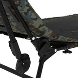 Fishing Bed with Adjustable Mud Legs Foldable Camouflage - Low Angle