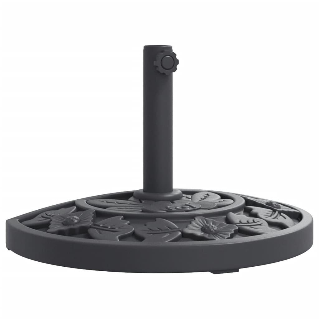 Parasol Base for ?8 / 48 mm Poles 9 kg Half Round