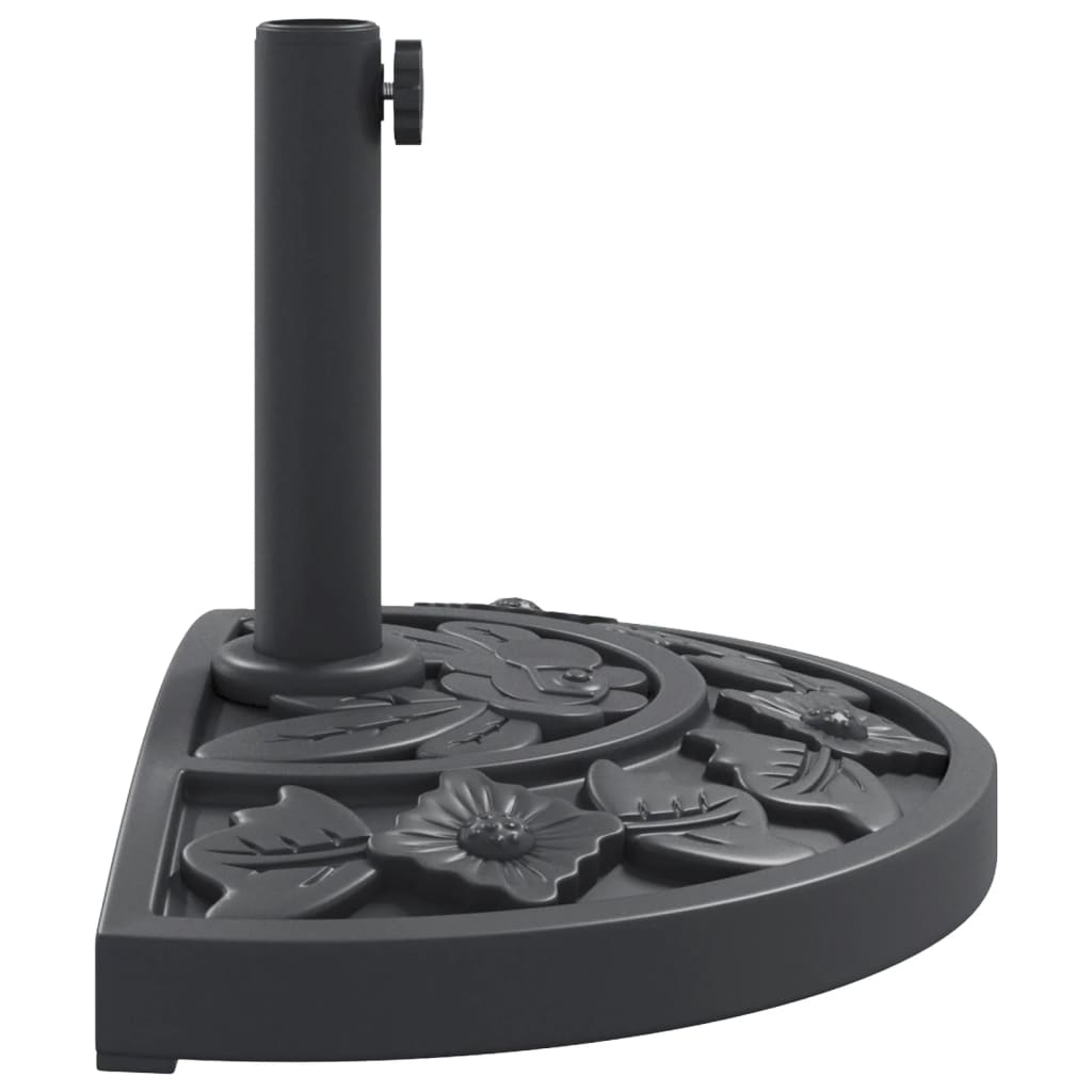 Parasol Base for ?8 / 48 mm Poles 9 kg Half Round