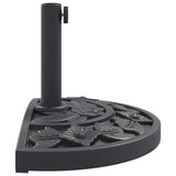 Parasol Base for ?8 / 48 mm Poles 9 kg Half Round - 45-Degree Angle
