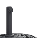 Parasol Base for ?8 / 48 mm Poles 9 kg Half Round