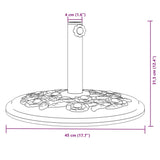 Parasol Base for ?8 / 48 mm Poles 12 kg Round