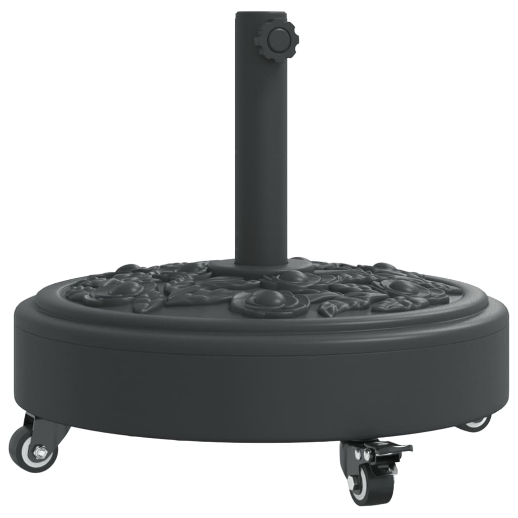 Parasol Base with Wheels for ?8 / 48 mm Poles 27 kg Round