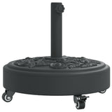 Parasol Base with Wheels for ?8 / 48 mm Poles 27 kg Round