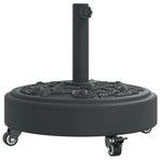 Parasol Base with Wheels for ?8 / 48 mm Poles 27 kg Round