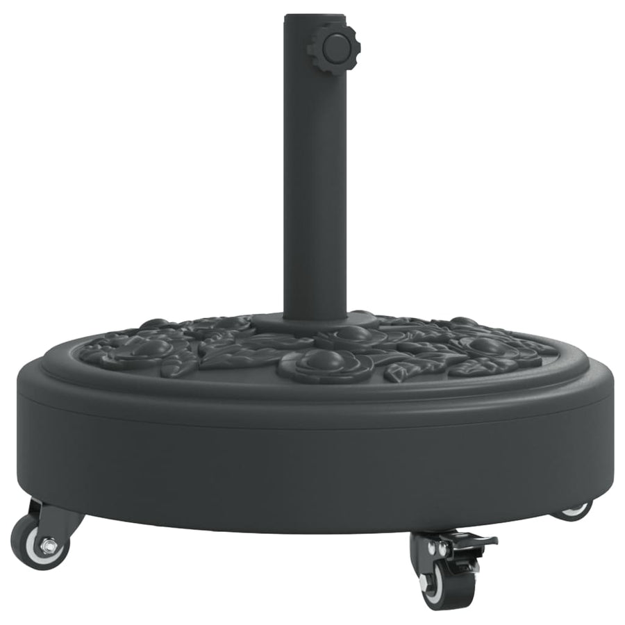 Parasol Base with Wheels for ?8 / 48 mm Poles 27 kg Round