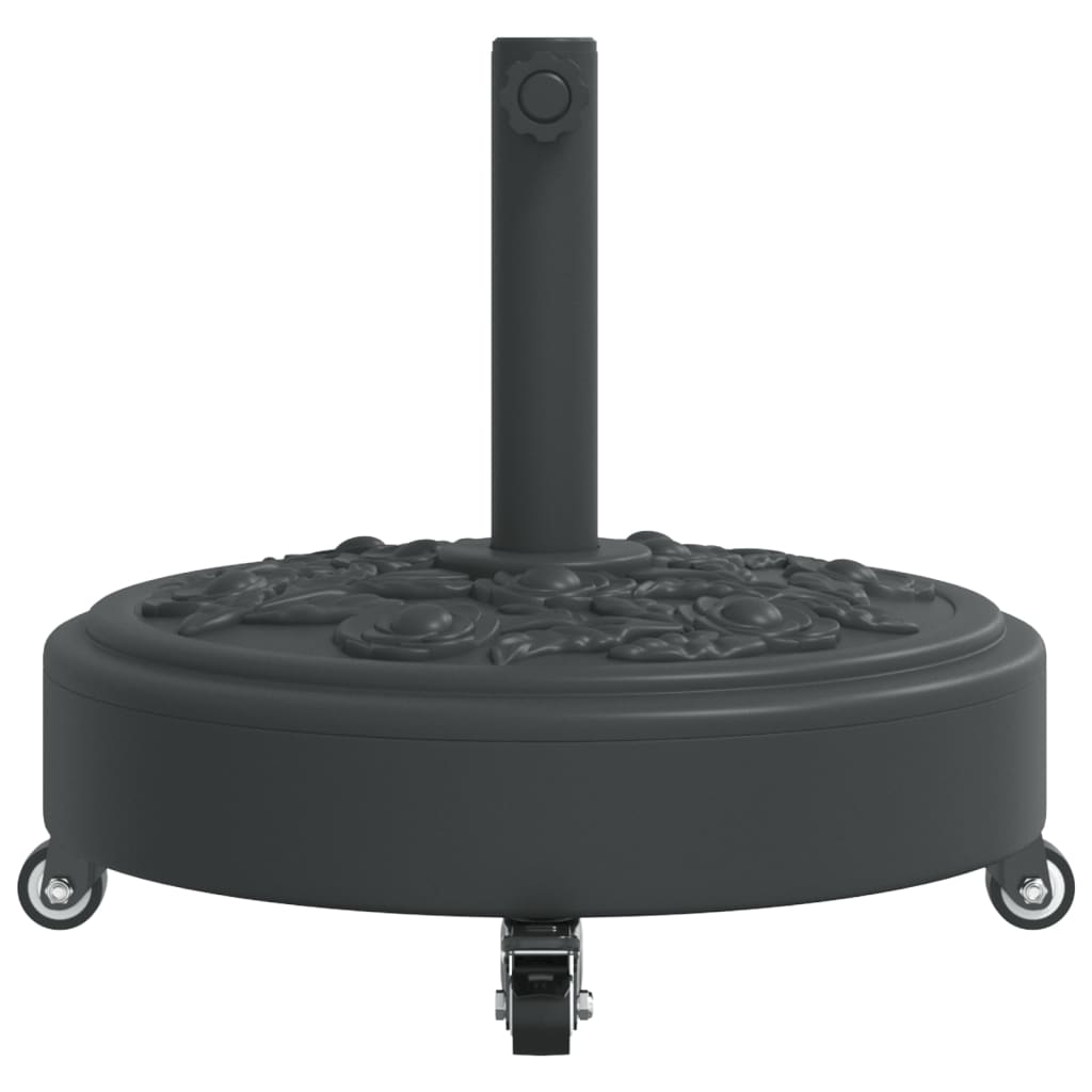 Parasol Base with Wheels for ?8 / 48 mm Poles 27 kg Round