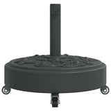 Parasol Base with Wheels for ?8 / 48 mm Poles 27 kg Round