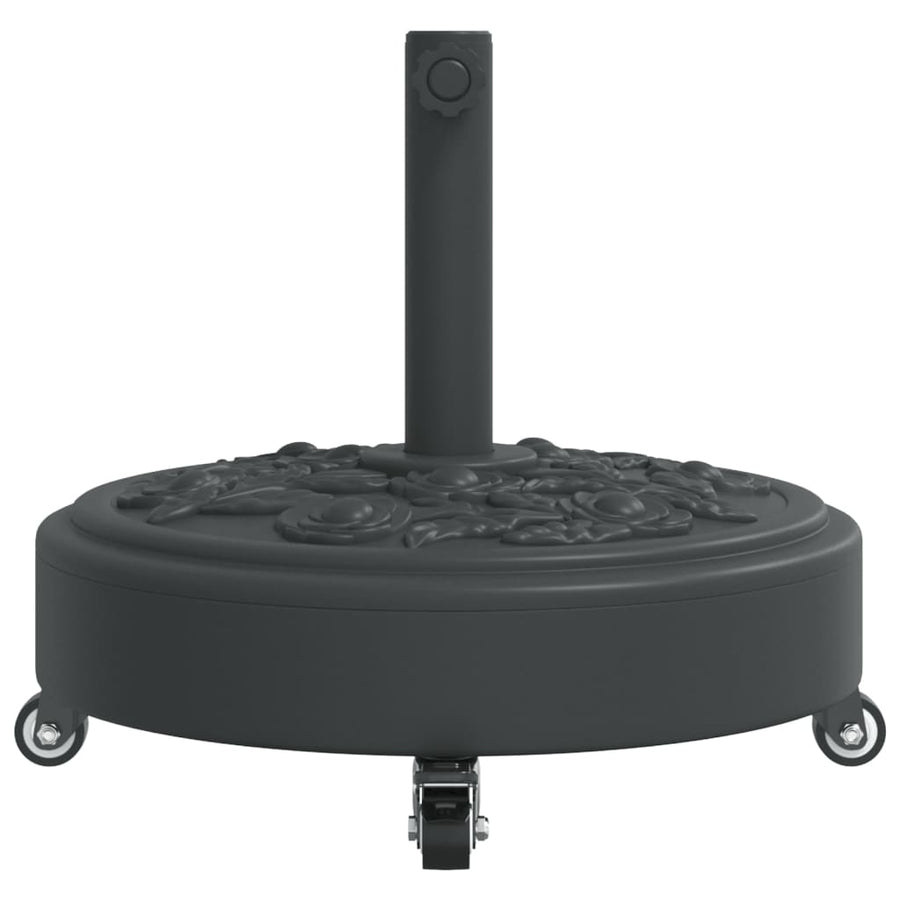 Parasol Base with Wheels for ?8 / 48 mm Poles 27 kg Round