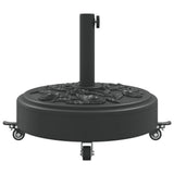 Parasol Base with Wheels for ?8 / 48 mm Poles 27 kg Round