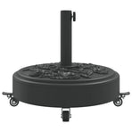 Parasol Base with Wheels for ?8 / 48 mm Poles 27 kg Round