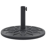 Parasol Base for Ø38 / 48 mm Poles 12 kg Round - 45-Degree Angle