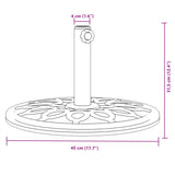 Parasol Base for ?8 / 48 mm Poles 12 kg Round