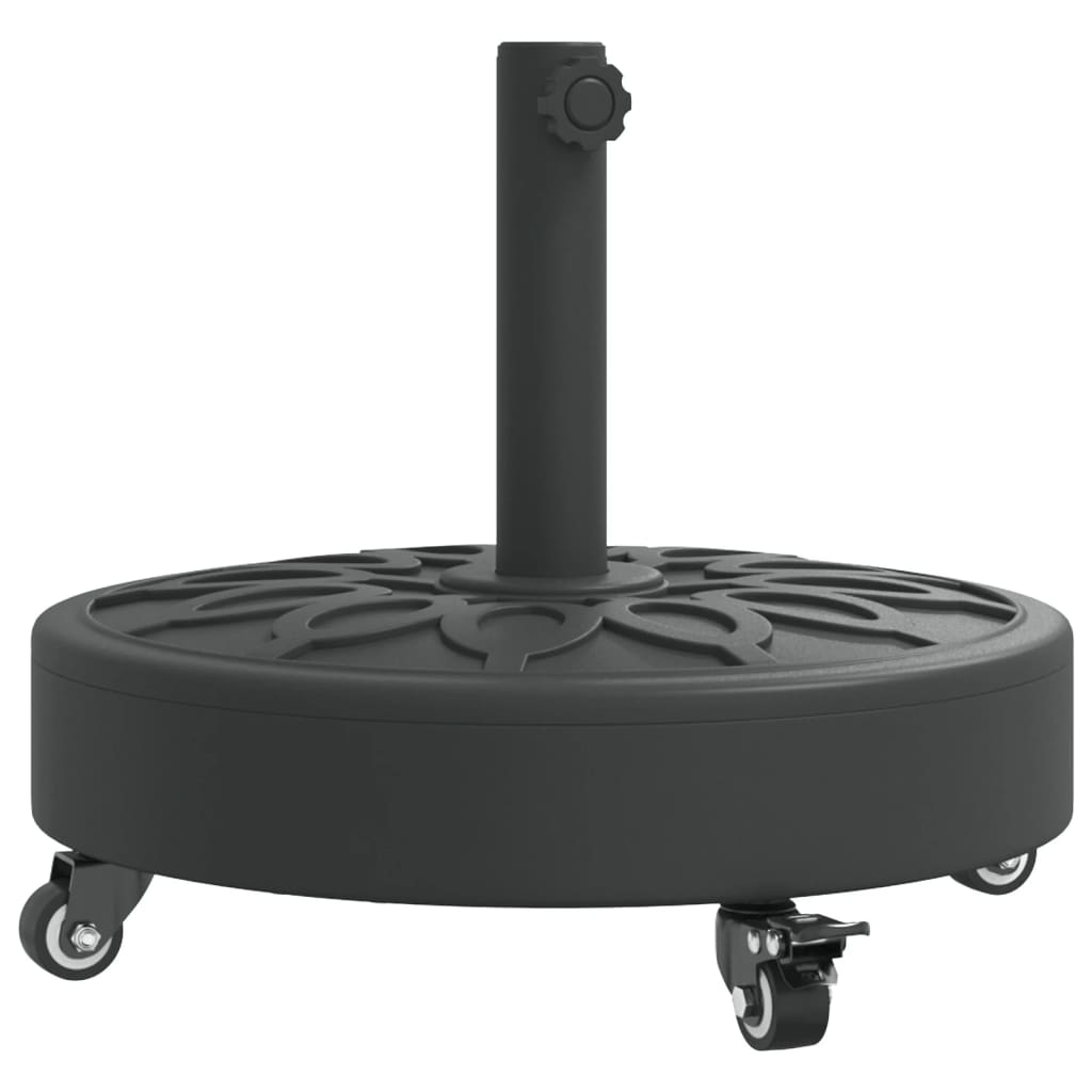 Parasol Base with Wheels for ?8 / 48 mm Poles 27 kg Round