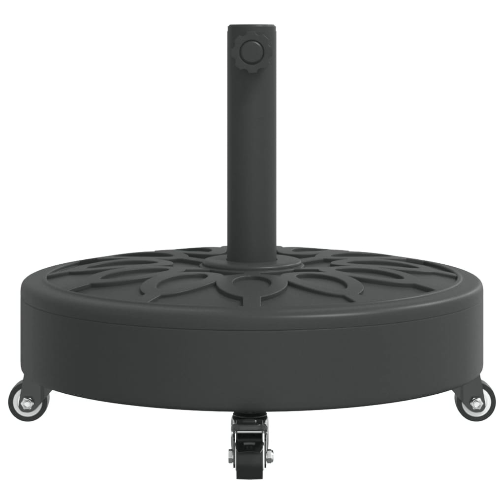 Parasol Base with Wheels for Ø38 / 48 mm Poles 27 kg Round