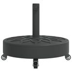 Parasol Base with Wheels for ?8 / 48 mm Poles 27 kg Round