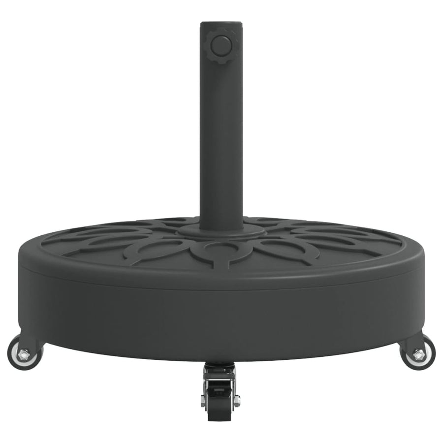 Parasol Base with Wheels for ?8 / 48 mm Poles 27 kg Round