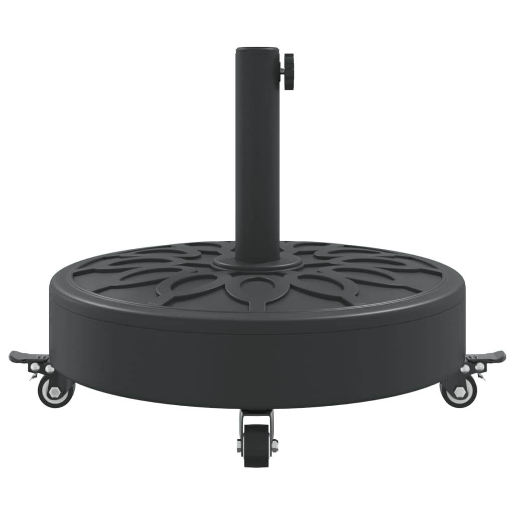 Parasol Base with Wheels for ?8 / 48 mm Poles 27 kg Round