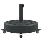 Parasol Base with Wheels for ?8 / 48 mm Poles 27 kg Round