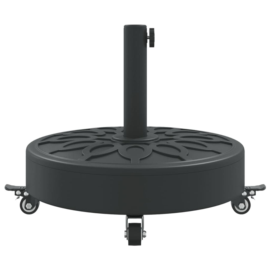 Parasol Base with Wheels for ?8 / 48 mm Poles 27 kg Round