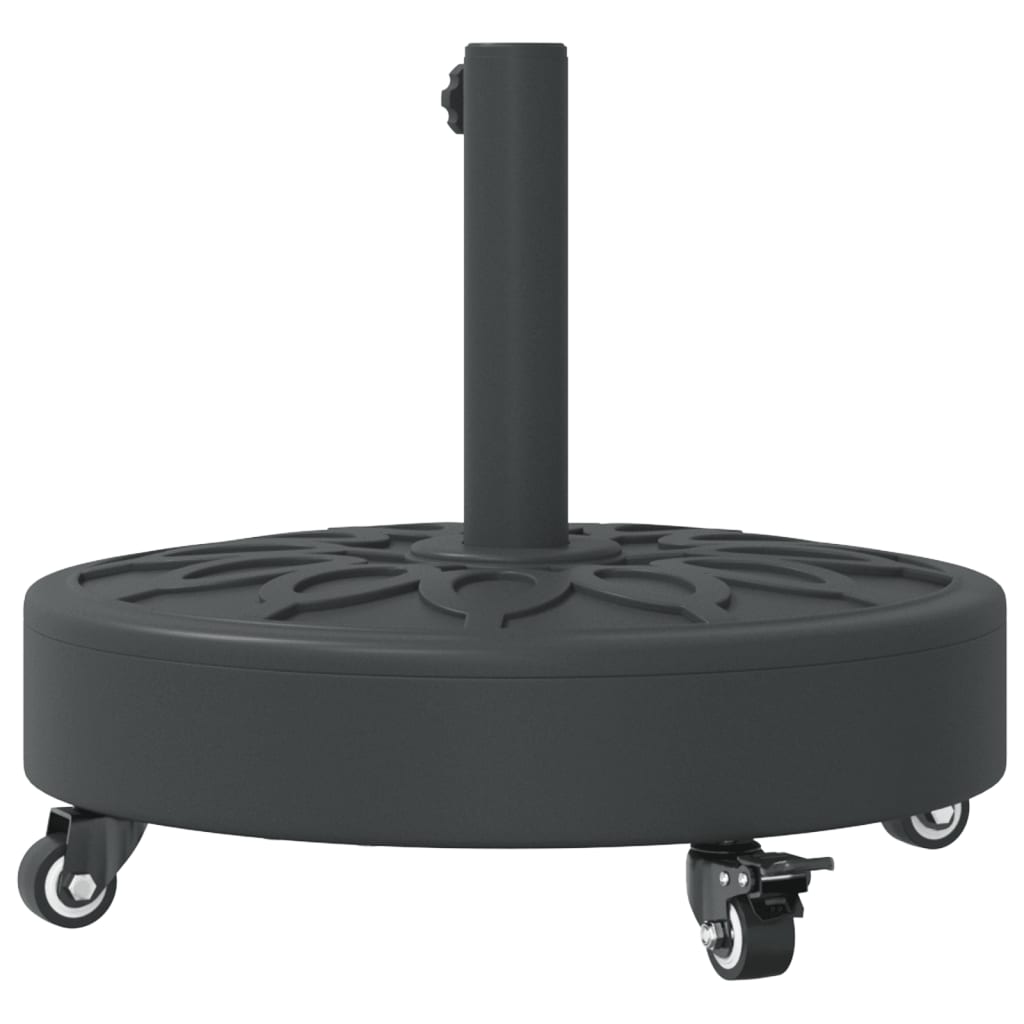 Parasol Base with Wheels for ?8 / 48 mm Poles 27 kg Round