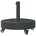 Parasol Base with Wheels for ?8 / 48 mm Poles 27 kg Round