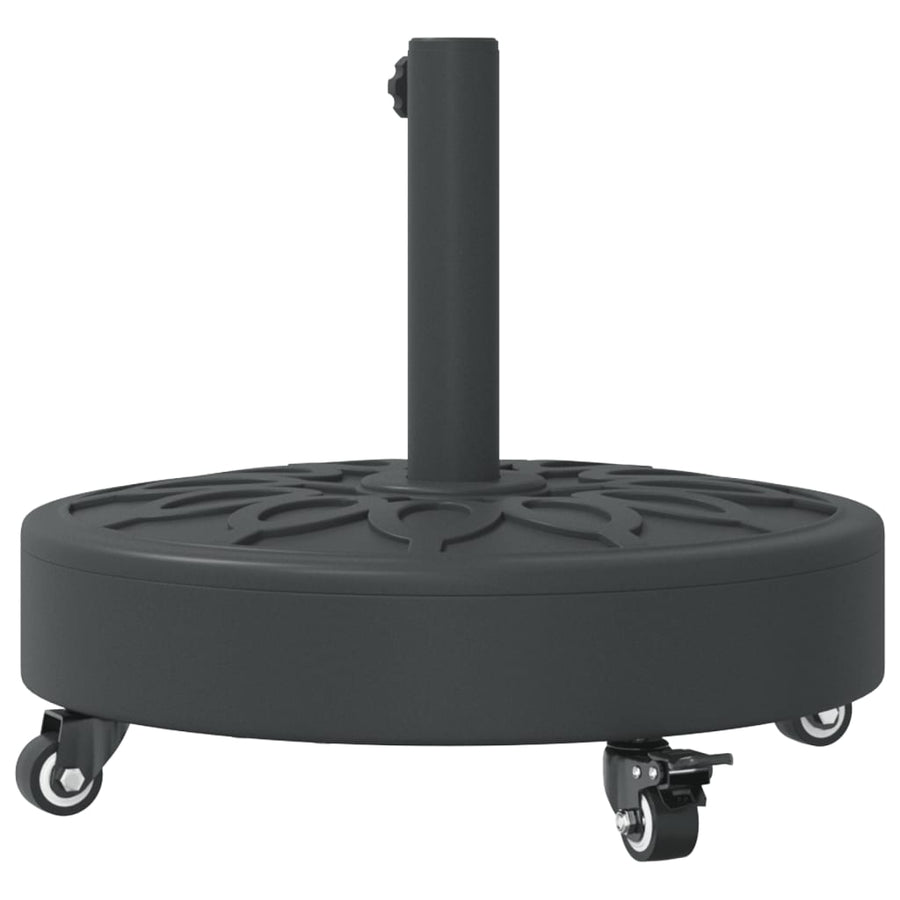 Parasol Base with Wheels for ?8 / 48 mm Poles 27 kg Round