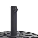 Parasol Base with Wheels for ?8 / 48 mm Poles 27 kg Round