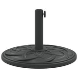 Parasol Base for Ø38 / 48 mm Poles 12 kg Round - 45-Degree Angle