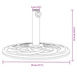 Parasol Base for ?8 / 48 mm Poles 12 kg Round