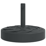Parasol Base for Ø38 / 48 mm Poles 25 kg Round - Top-Down View
