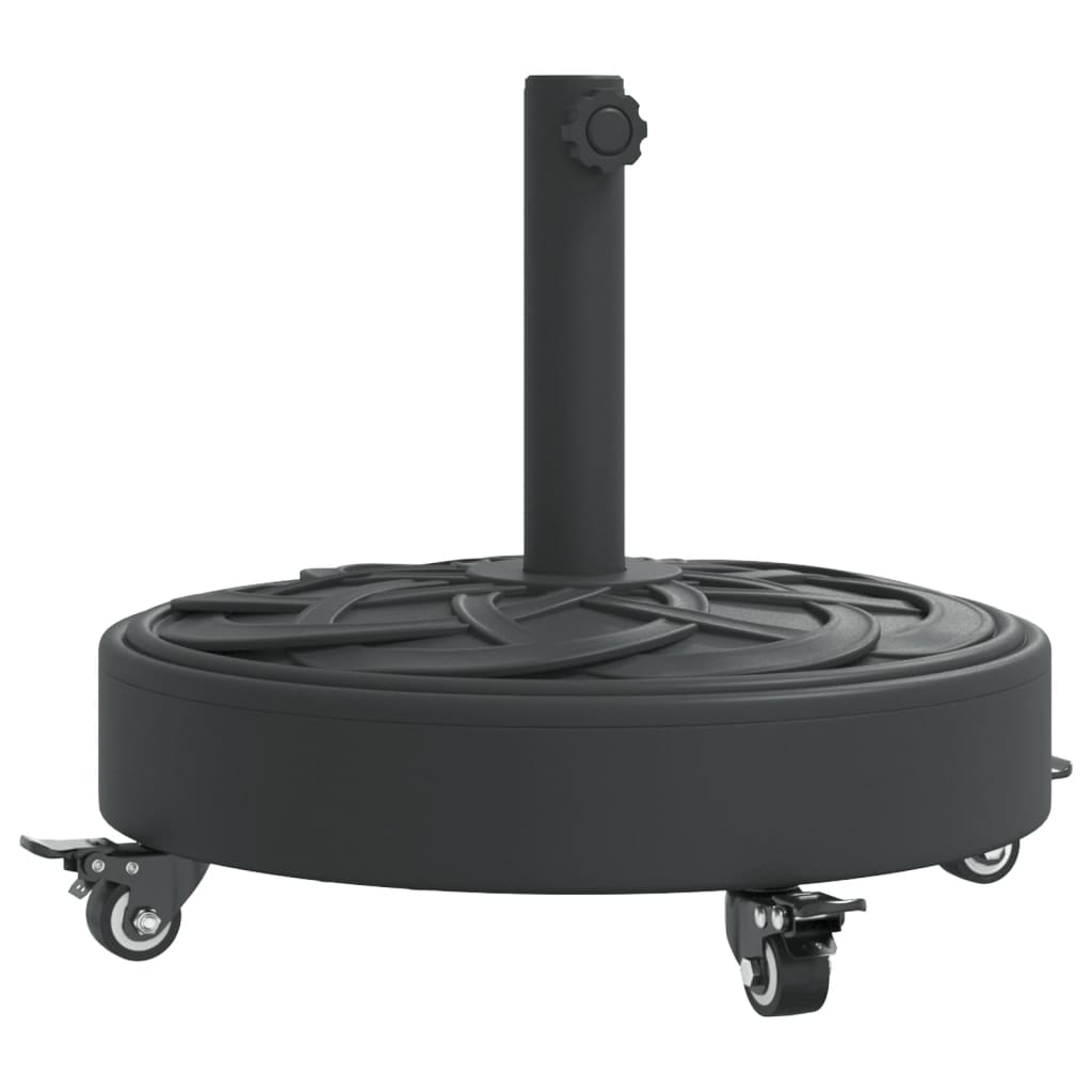 Parasol Base with Wheels for ?8 / 48 mm Poles 27 kg Round