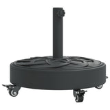 Parasol Base with Wheels for ?8 / 48 mm Poles 27 kg Round