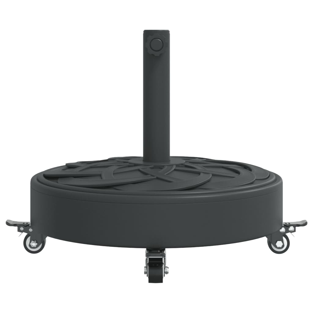 Parasol Base with Wheels for ?8 / 48 mm Poles 27 kg Round