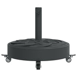 Parasol Base with Wheels for ?8 / 48 mm Poles 27 kg Round