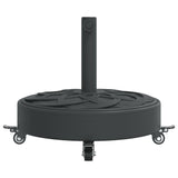 Parasol Base with Wheels for Ø38 / 48 mm Poles 27 kg Round - Top-Down View