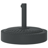 Parasol Base for Ø38 / 48 mm Poles 25 kg Round - Rear View